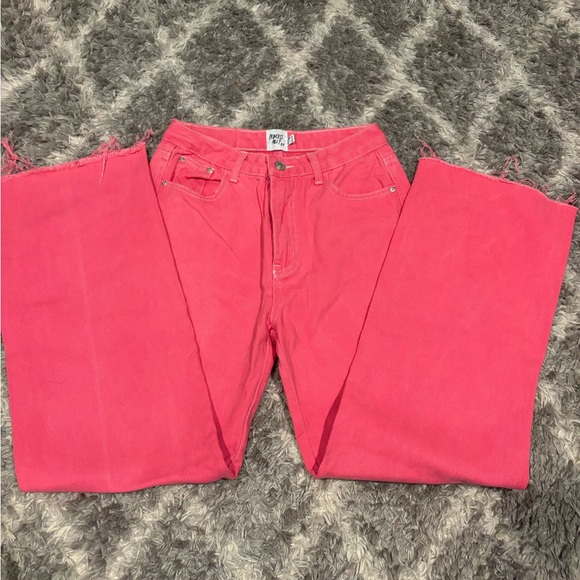 Women's Princess Polly Pink Wide Leg Jeans - Size 4 NWOT - Picture 4 of 9